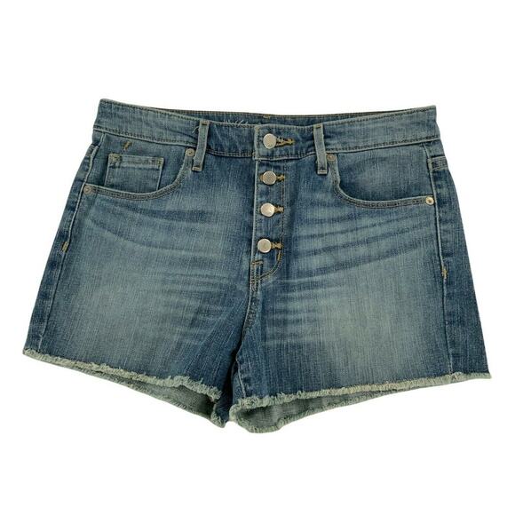 mossimo Pants - Mossimo Denim Short Womens 8 High Rise Button Fly Stretch Cut Off Summer Sexy
